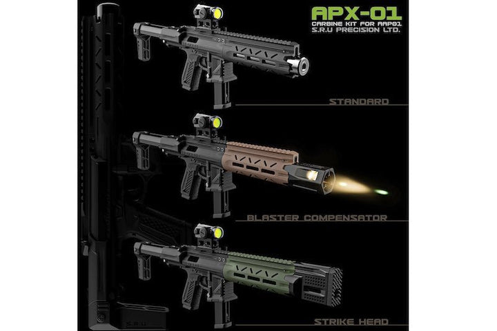 SRU Action Army AAP01 GBB Airsoft Carbine Kit - Black - Bang Bang Airsoft