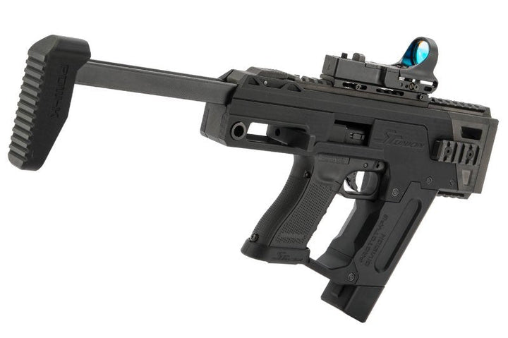 SRU GLOCK PDW SMG Kit for Tokyo Marui G18 AEP / Tokyo Marui, WE, KSC G17 / 18 / 34 / 35 GBB (Black) - Bang Bang Airsoft