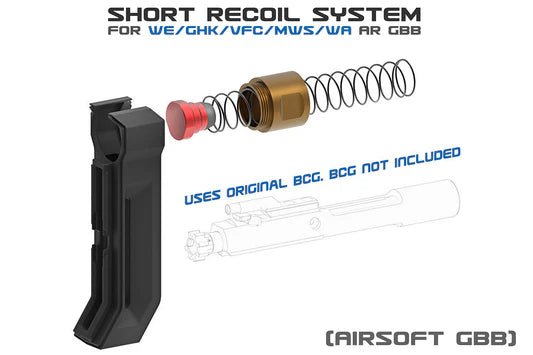 SRU Short Recoil System for VFC / GHK / MWS / WE / WA M4 GBB Airsoft - Bang Bang Airsoft
