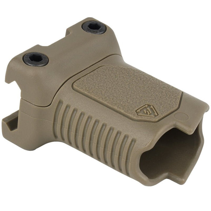 Strike Industries Angled Grip with Cable Management Function for 1913 Picatinny Rail (Short, FDE) - Bang Bang Airsoft