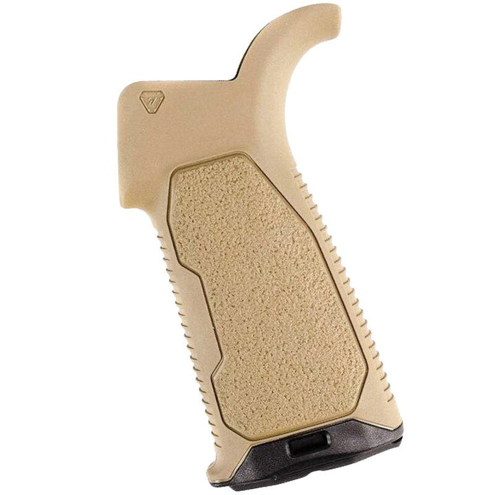 Strike Industries AR Overmolded Enhanced Pistol Grip (15 degree, FDE) - Bang Bang Airsoft