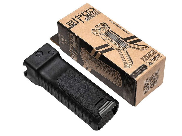 Strike Industries Bipod Grip with Aluminum Legs for 1913 Picatinny Rails - Grey - Bang Bang Airsoft