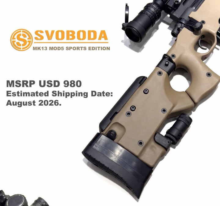SVOBODA MK13 MOD5 Shell-Ejecting Gas Bolt-Action Sniper Rifle (Sport Version) - Bang Bang Airsoft