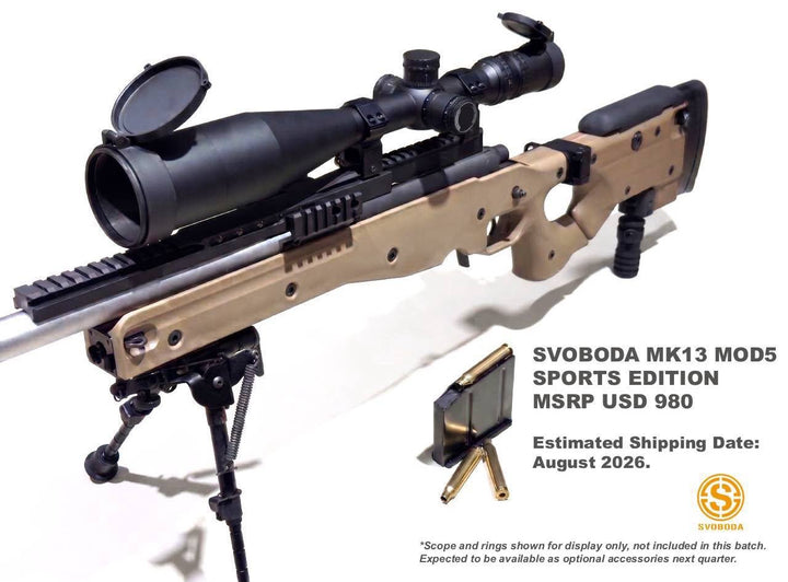 SVOBODA MK13 MOD5 Shell-Ejecting Gas Bolt-Action Sniper Rifle (Sport Version) - Bang Bang Airsoft