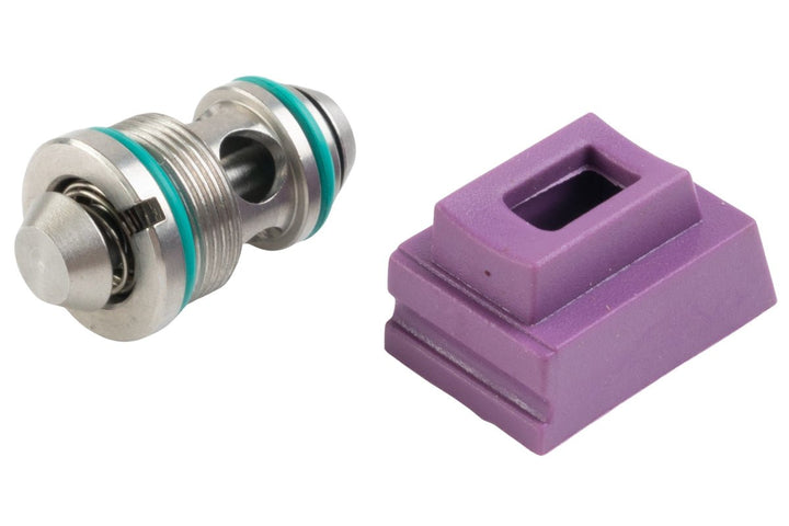 T8 Tokyo Marui G Series Output Valve w/ 70 degree Gas Route Seal / Gasket (Stainless Steel) - Bang Bang Airsoft