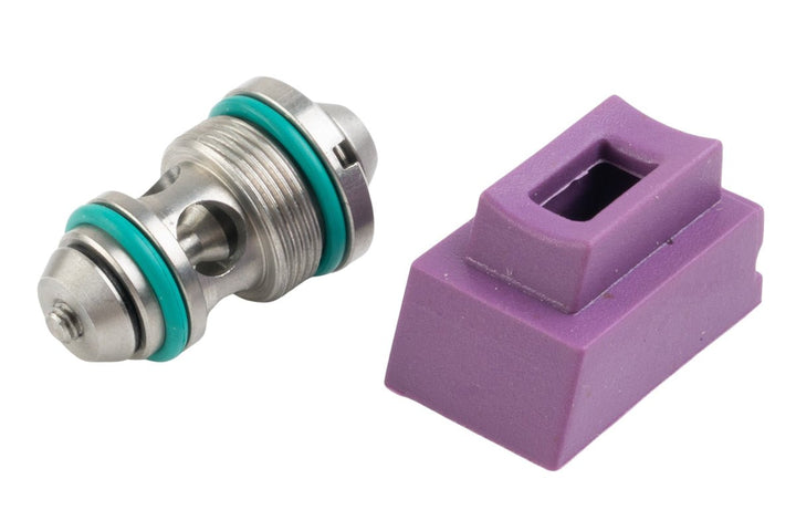 T8 Tokyo Marui G Series Output Valve w/ 70 degree Gas Route Seal / Gasket (Stainless Steel) - Bang Bang Airsoft