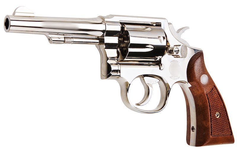 Tanaka S&W M10 Military & Police 4 inch Ver.3 Model Gun - Nickel Finish - Bang Bang Airsoft