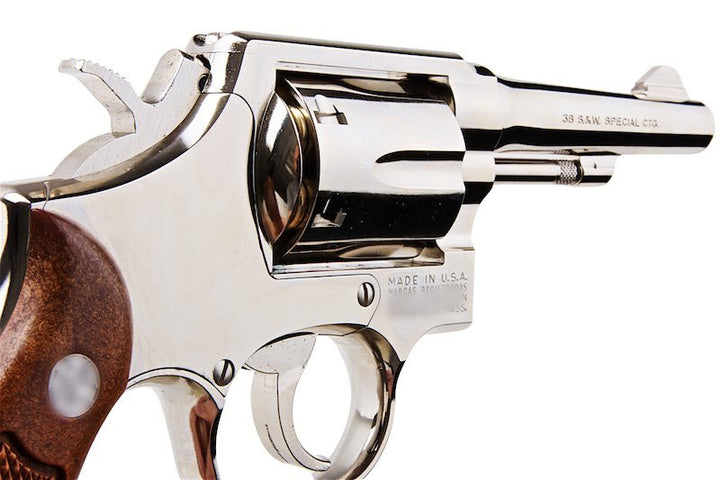 Tanaka S&W M10 Military & Police 4 inch Ver.3 Model Gun - Nickel Finish - Bang Bang Airsoft