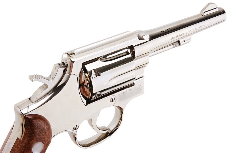 Tanaka S&W M10 Military & Police 4 inch Ver.3 Model Gun - Nickel Finish - Bang Bang Airsoft