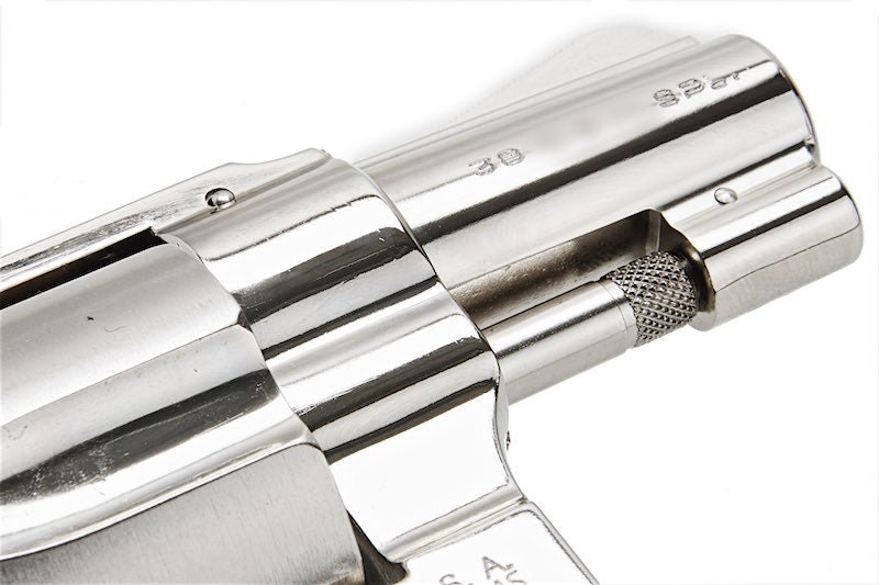 Tanaka S&W M36 2 inch Square Butt Travis Model Gas Revolver - Nickel Finish - Bang Bang Airsoft