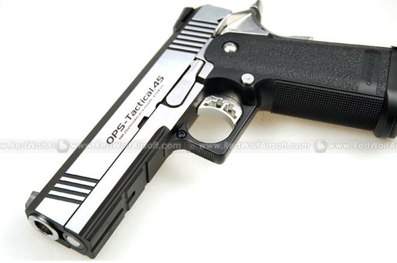 Tokyo Marui Hi Capa 4.3 GBB Airsoft Pistol (Dual Stainless Custom) - Bang Bang Airsoft