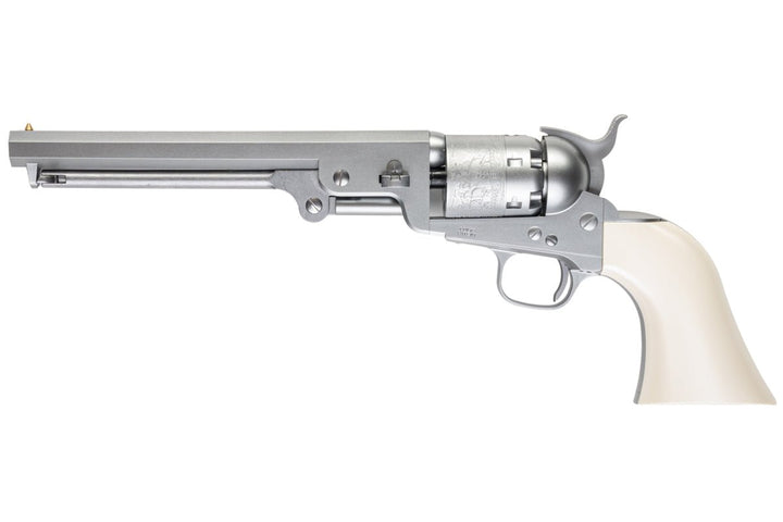 Tokyo Marui M1851 Navy Spring Revolver - Silver - Bang Bang Airsoft