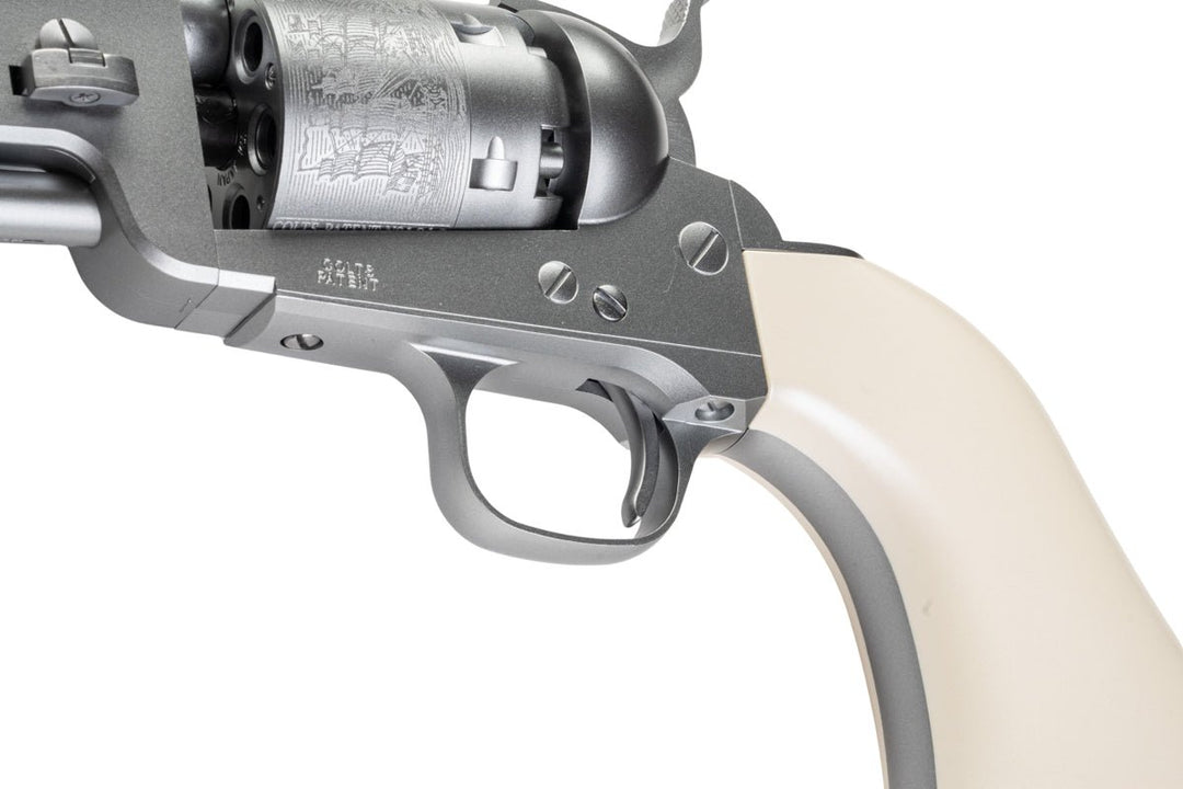 Tokyo Marui M1851 Navy Spring Revolver - Silver - Bang Bang Airsoft