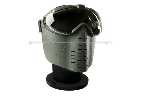 Tokyo Marui Pro Airsoft Mask Goggle with fogless fan (Ranger Green) - Bang Bang Airsoft