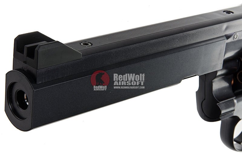 Tokyo Marui Python PPC Custom Airsoft Spring Revolver 6 inch - Black - Bang Bang Airsoft