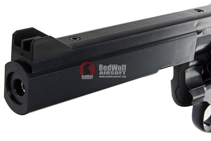 Tokyo Marui Python PPC Custom Airsoft Spring Revolver 6 inch - Black - Bang Bang Airsoft
