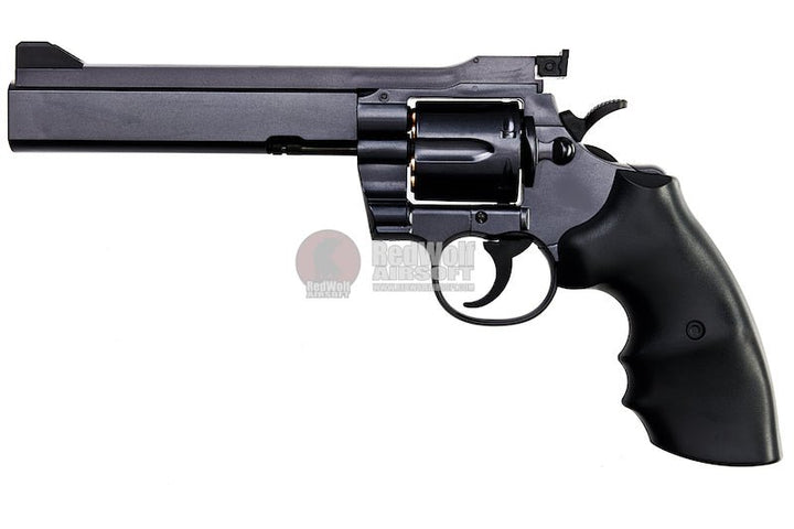 Tokyo Marui Python PPC Custom Airsoft Spring Revolver 6 inch - Black - Bang Bang Airsoft