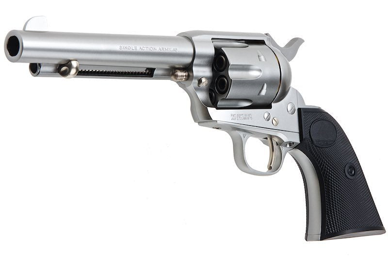 Tokyo Marui SAA.45 Artillery 5.5 inch Spring Revolver - Silver - Bang Bang Airsoft