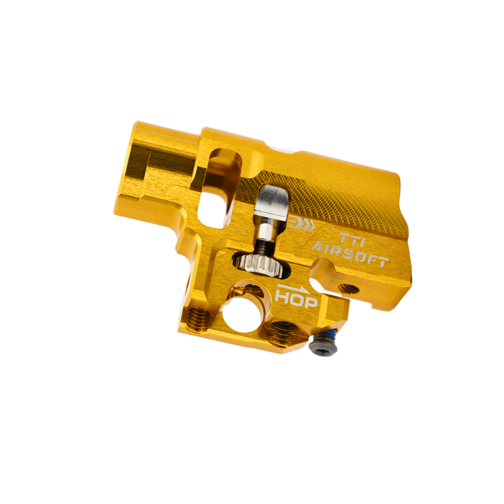 TTI AIRSOFT Infinity One Piece Full CNC TDC Hop - Up Chamber for TM Hi - Capa - Gold - Bang Bang Airsoft