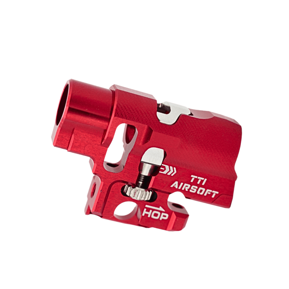 TTI AIRSOFT Infinity One Piece Full CNC TDC Hop - Up Chamber for TM Hi - Capa - Red - Bang Bang Airsoft