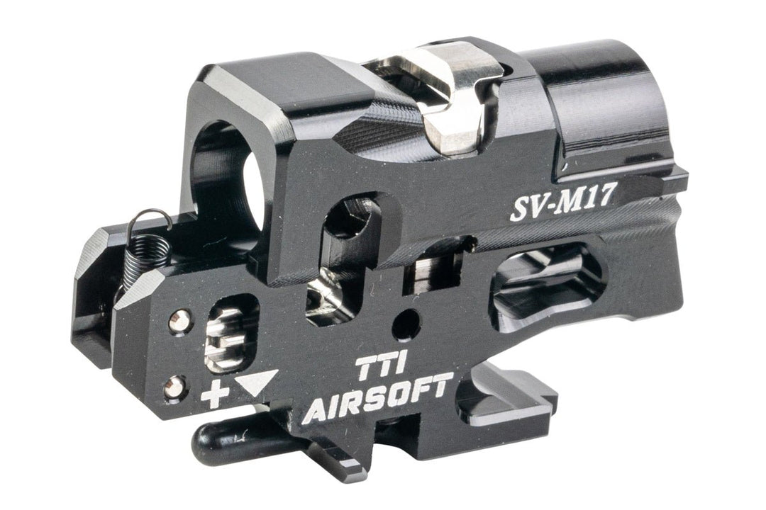 TTI Airsoft SIG AIR / VFC M17 & M18 GBB Series Infinity One Piece Full CNC TDC Hop Up Chamber - Black - Bang Bang Airsoft