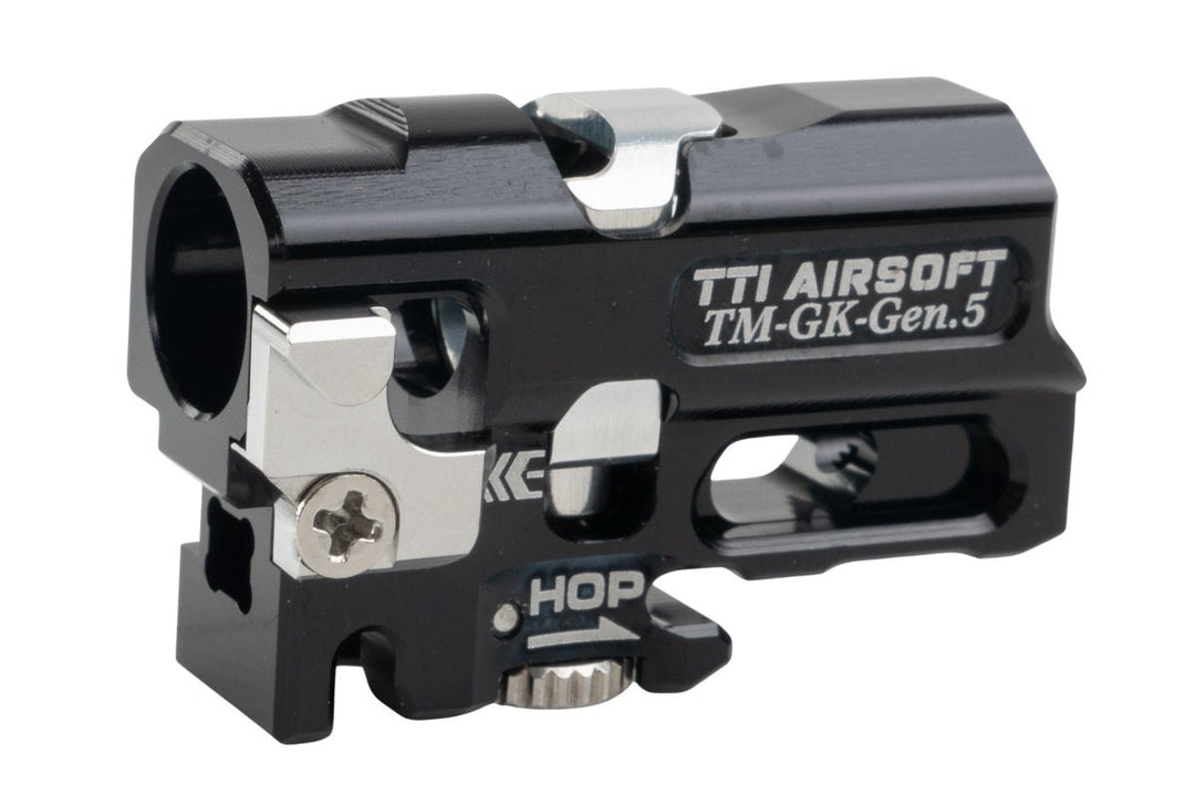 TTI Airsoft Tokyo Marui G17 Gen5 MOS & G19 GBB Infinity One Piece Full CNC TDC Hop Up Chamber - BK - Bang Bang Airsoft