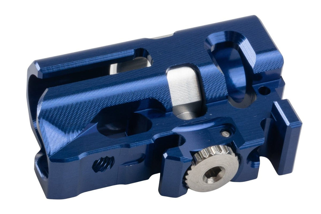 TTI Airsoft Tokyo Marui G17 Gen5 MOS & G19 GBB Infinity One Piece Full CNC TDC Hop Up Chamber - BLUE - Bang Bang Airsoft