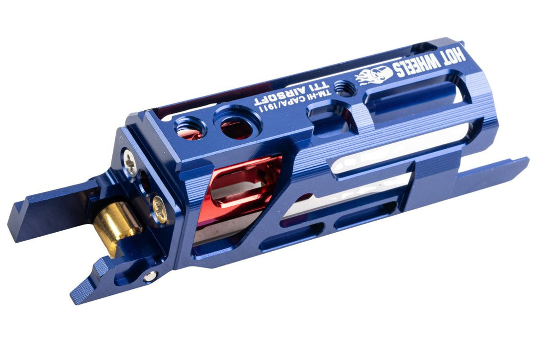 TTI Airsoft Tokyo Marui Hi Capa/1911 GBB Hot Wheels Zero Friction Lightweight Blowback Housing - Blue - Bang Bang Airsoft
