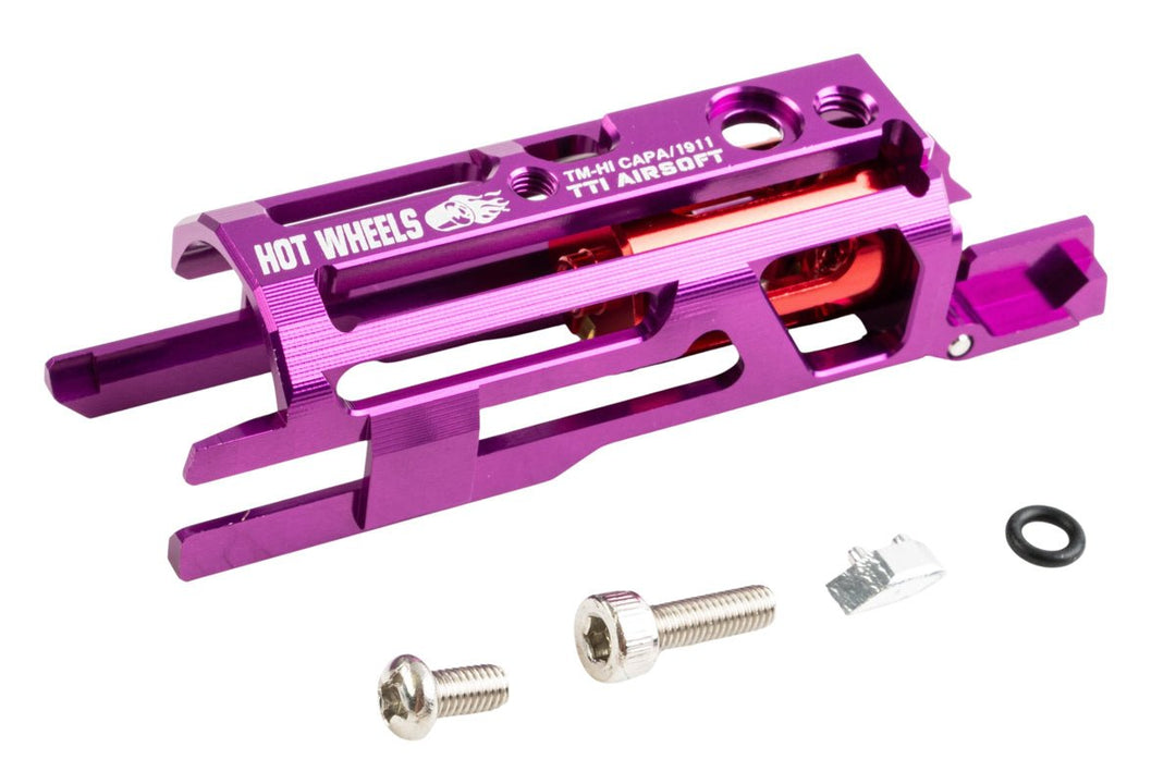 TTI Airsoft Tokyo Marui Hi Capa/1911 GBB Hot Wheels Zero Friction Lightweight Blowback Housing - Purple - Bang Bang Airsoft