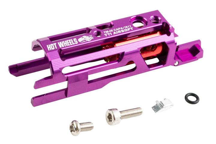 TTI Airsoft Tokyo Marui Hi Capa/1911 GBB Hot Wheels Zero Friction Lightweight Blowback Housing - Purple - Bang Bang Airsoft