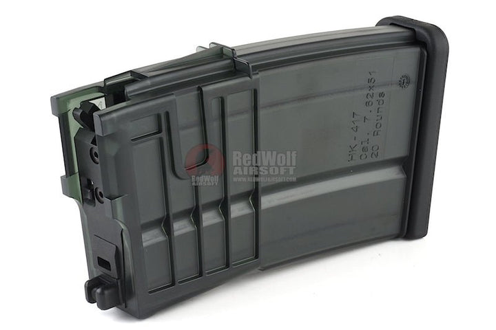 Umarex HK417 Airsoft Green Gas Magazine (20 rounds, by VFC) - Black - Bang Bang Airsoft