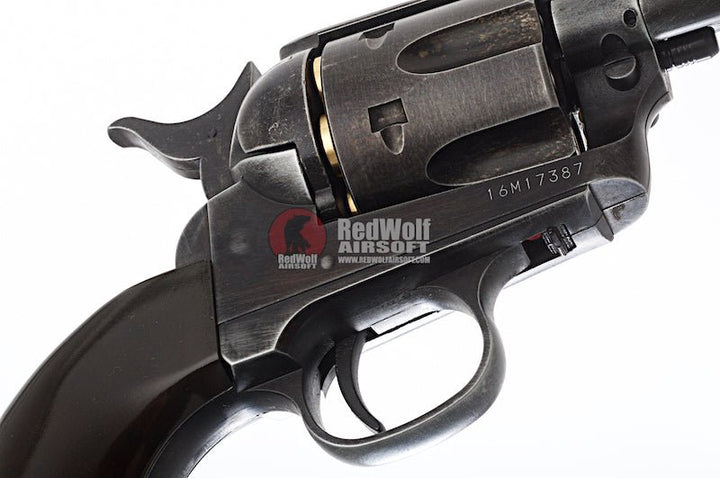 Umarex Revolver SAA .45 CO2 Revolver Metal (6mm, Antique Black) - Cowboy Police Version (by WinGun) - Bang Bang Airsoft