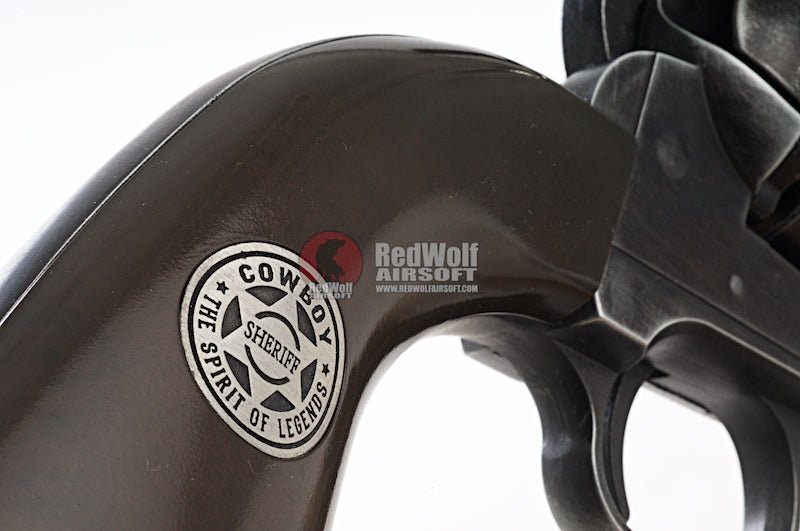 Umarex Revolver SAA .45 CO2 Revolver Metal (6mm, Antique Black) - Cowboy Police Version (by WinGun) - Bang Bang Airsoft
