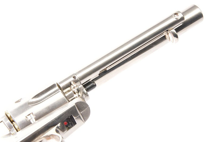 Umarex Revolver SAA .45 CO2 Revolver Metal (6mm, Nickel Pearl) - Cowboy Police Version (by WinGun) - Bang Bang Airsoft