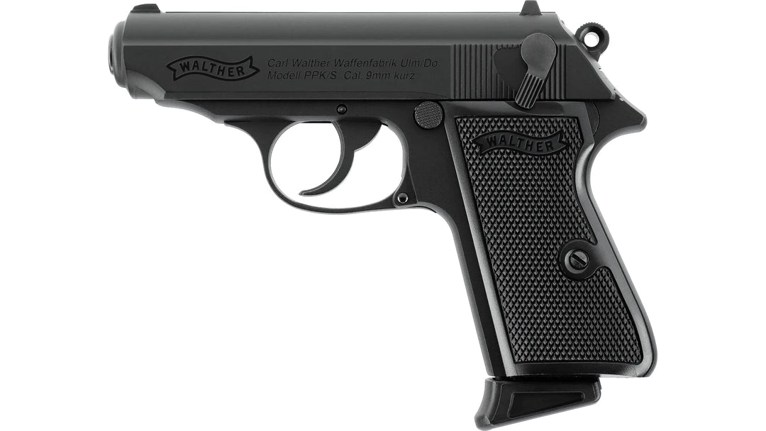 Umarex Walther PPK/S GBB Airsoft Pistol - Black (by VFC) - Bang Bang Airsoft