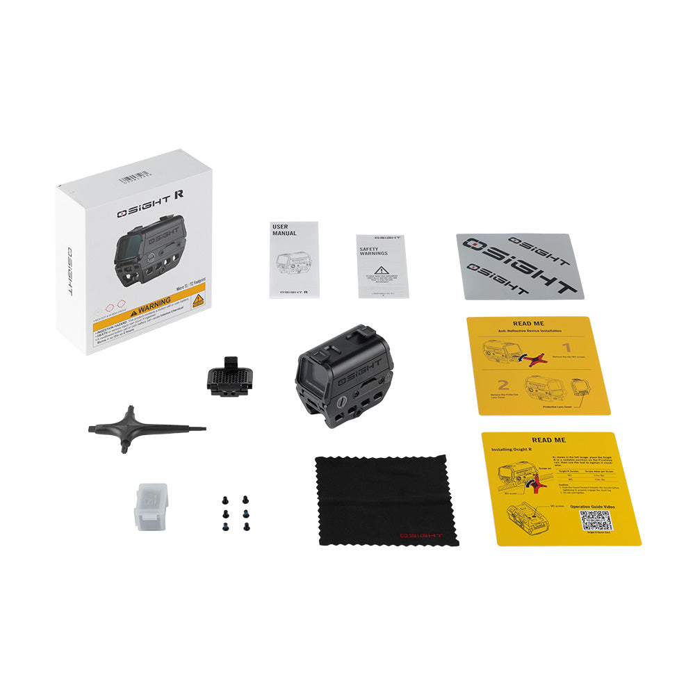 Osight R Micro Enclosed Red Dot Sight with Multi-Reticle System