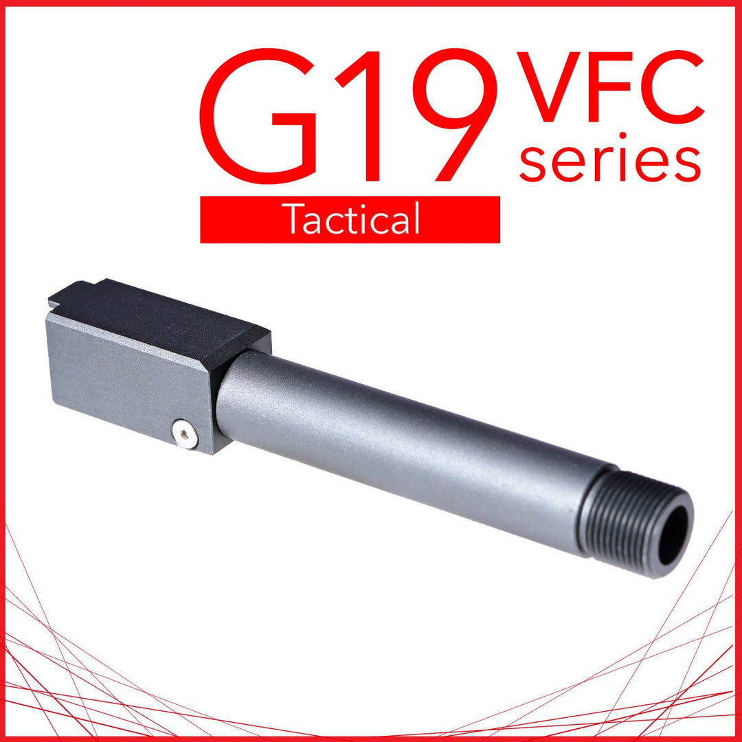Unicorn Airsoft G19 Fixed Threaded Outer Barrel for VFC G19 Series (14mm CCW) - Bang Bang Airsoft
