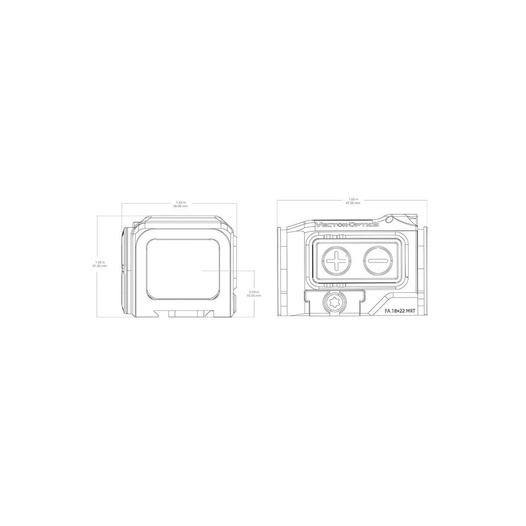 Vector Optics Frenzy FA 18x22 Enclosed MRT Red Dot Sight - Bang Bang Airsoft