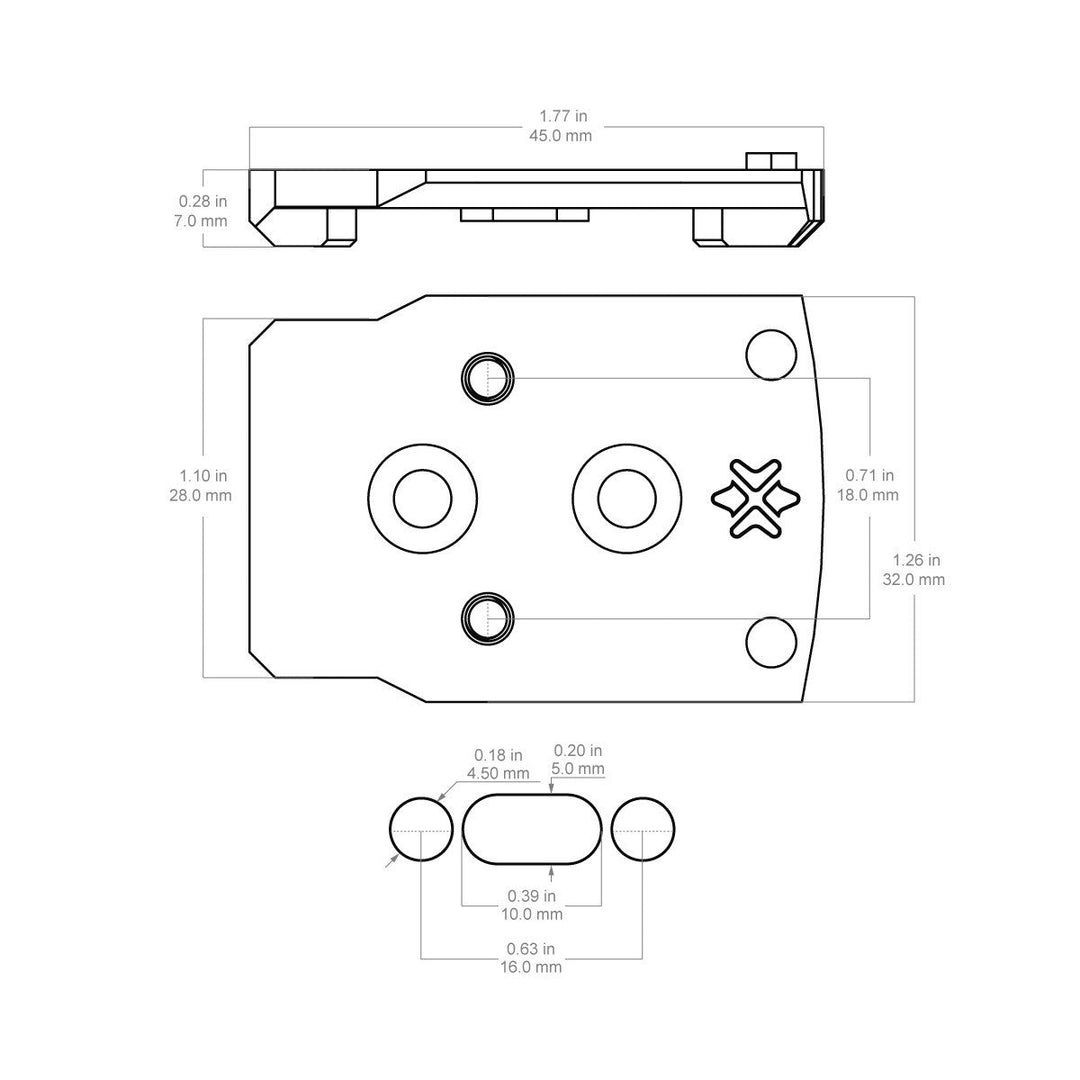 Vector Optics VAS™ MOJ Footprint Adapter - Bang Bang Airsoft