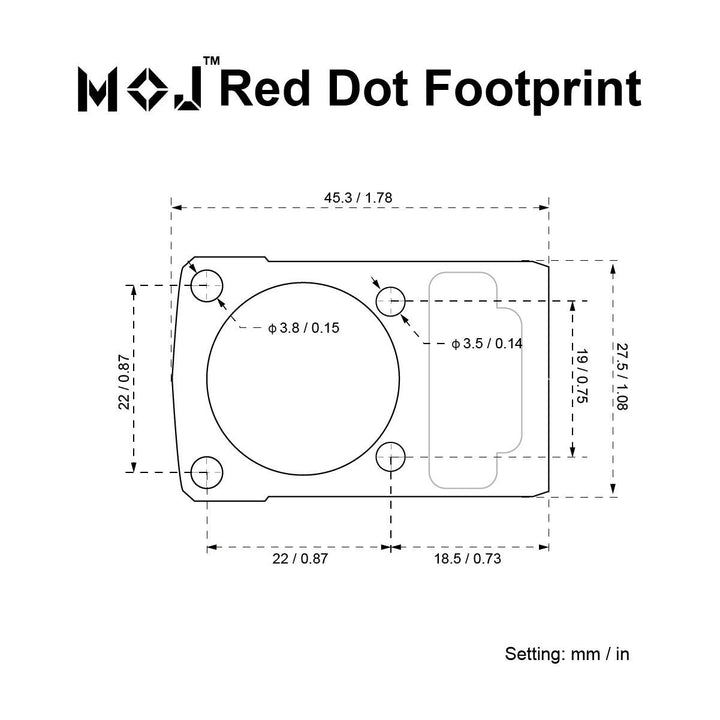 Vector Optics VAS™ MOJ Footprint Adapter - Bang Bang Airsoft
