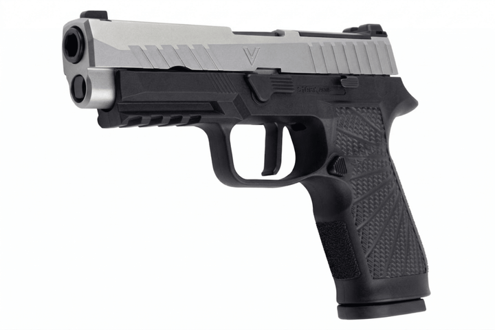 VFC Stark ArmsSA320 Airsoft GBB Pistol - Silver / Black Two Tone - Bang Bang Airsoft