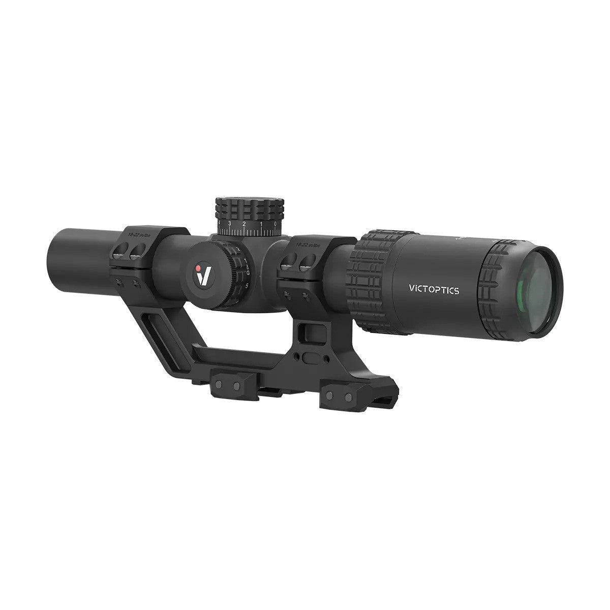 Victoptics S6 1-6×24 LPVO SFP Rifle Scope w/ 1-Piece Extreme High