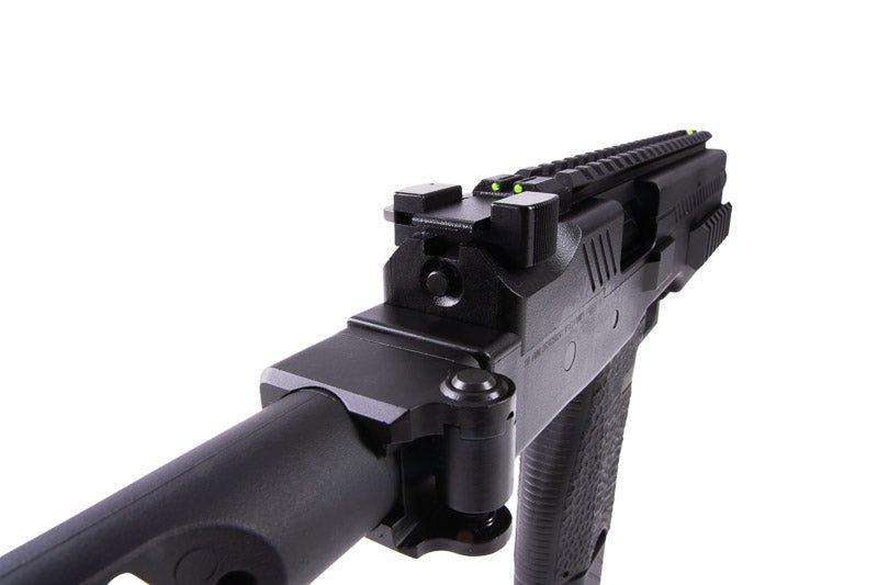 Vorsk VMP - 1 GBB SMG with 2 Magazines & Suppressor - Black - Bang Bang Airsoft