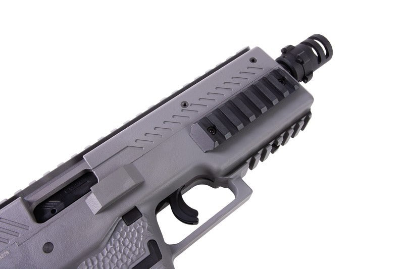 Vorsk VMP - 1 GBB SMG with 2 Magazines & Suppressor - Grey - Bang Bang Airsoft