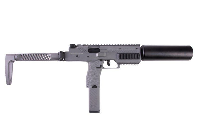 Vorsk VMP - 1 GBB SMG with 2 Magazines & Suppressor - Grey - Bang Bang Airsoft