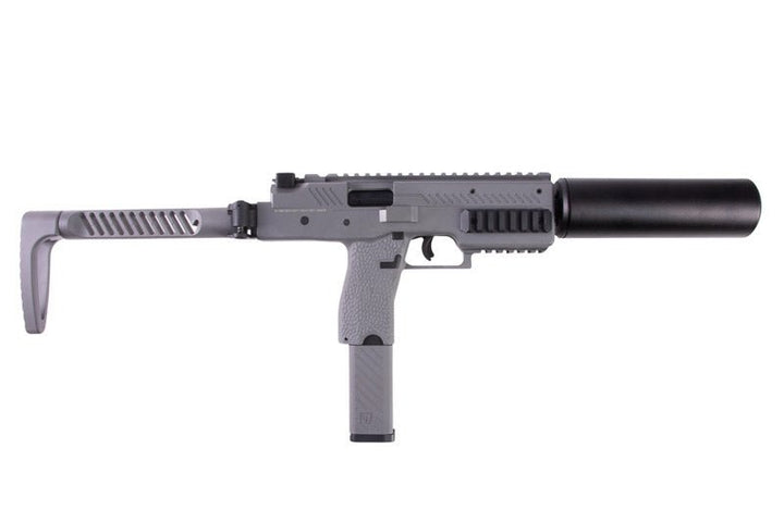 Vorsk VMP - 1 GBB SMG with 2 Magazines & Suppressor - Grey - Bang Bang Airsoft