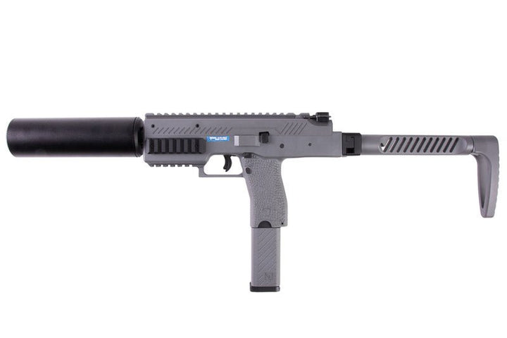 Vorsk VMP - 1 GBB SMG with 2 Magazines & Suppressor - Grey - Bang Bang Airsoft