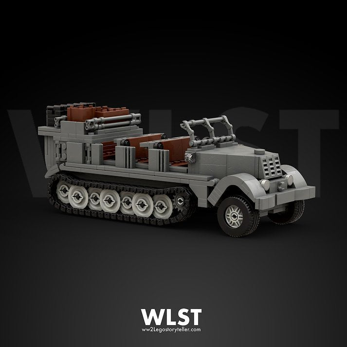 WLST Sd.Kfz.7 German Half - Track Brick Model Kit - Bang Bang Airsoft