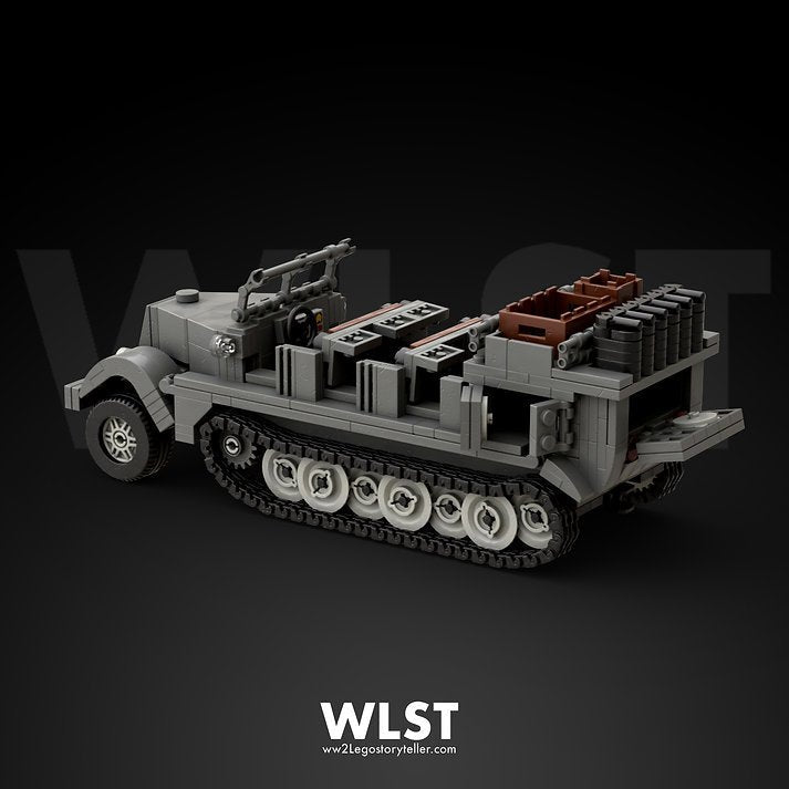 WLST Sd.Kfz.7 German Half - Track Brick Model Kit - Bang Bang Airsoft
