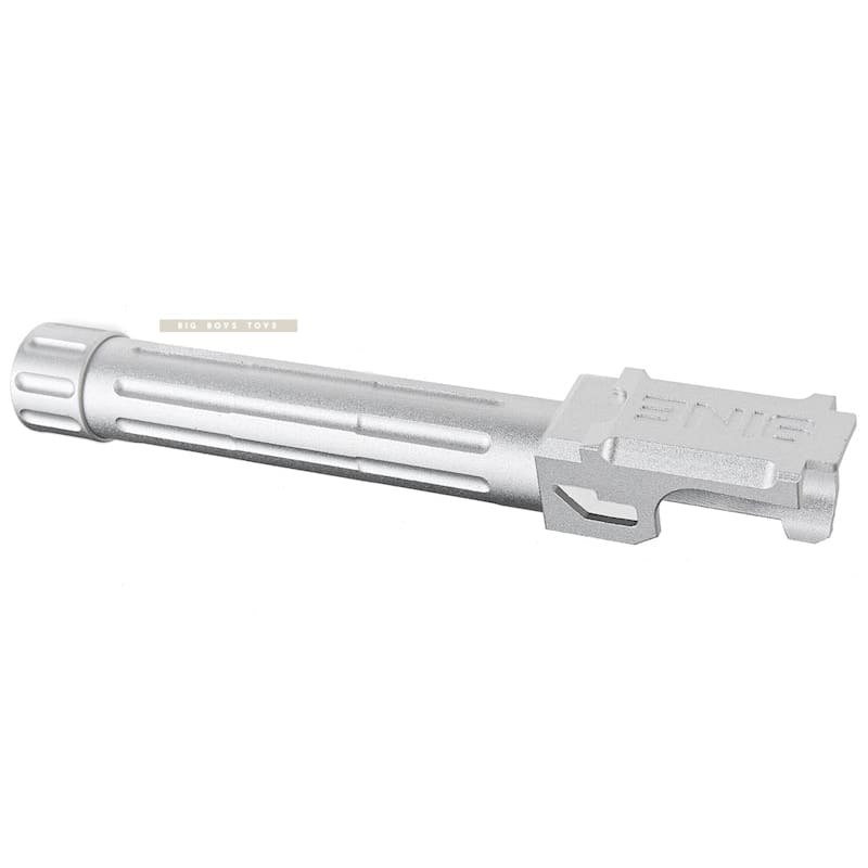 5KU 9INE Threaded Barrel (14mm CCW) for Tokyo Marui G19 GBB - Silver - Bang Bang Airsoft